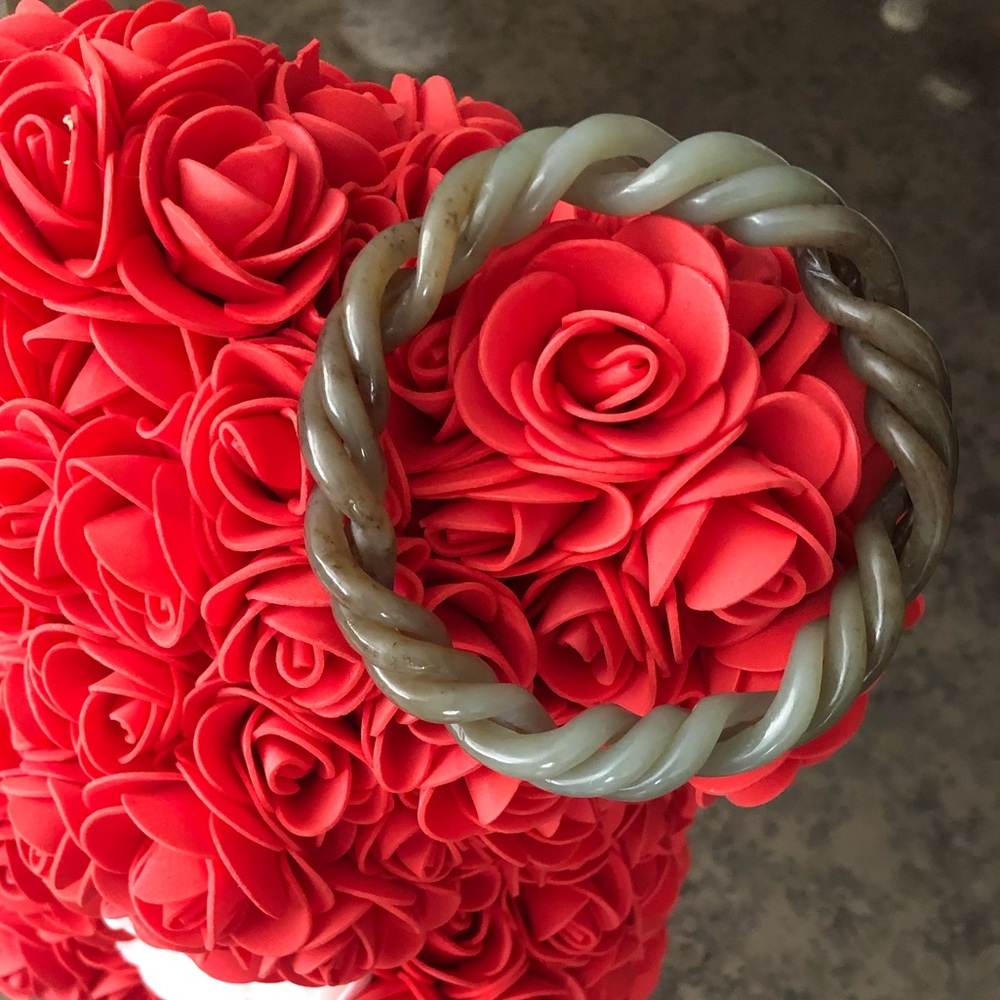 Twisted Hetian Jade Bangle NEW